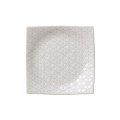【市蔵】白手引き5.5寸正角皿 【市蔵】White Hand-drawn 17cm Square Plate