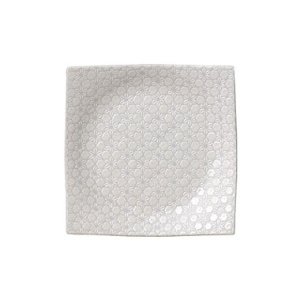 画像1: 【市蔵】白手引き5.5寸正角皿 【市蔵】White Hand-drawn 17cm Square Plate