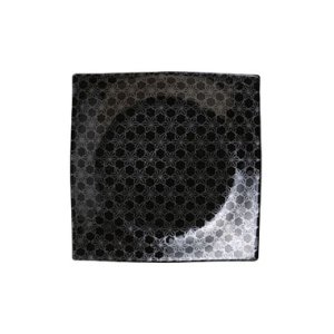 画像1: 【市蔵】黒手引き5.5寸正角皿 【市蔵】Black Hand-drawn 17cm Square Plate