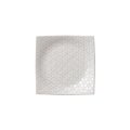 【市蔵】白手引き4.5寸正角皿 【市蔵】White Hand-drawn 13.5cm Square Plate