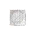【市蔵】白手引き4.5寸正角皿 【市蔵】White Hand-drawn 13cm Square Plate
