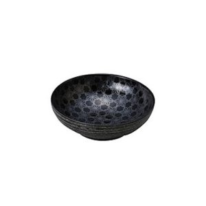 画像1: 【市蔵】黒メタ4.8寸ボウル 【市蔵】Black Meta 15cm Bowl