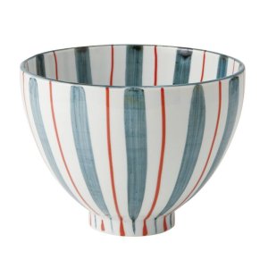 画像1: 【円】のっぽ丼（大）　赤 【円】Tall Bowl Large Red