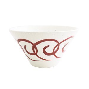 画像1: 2025新作：【円】赤絵うず丼19cm