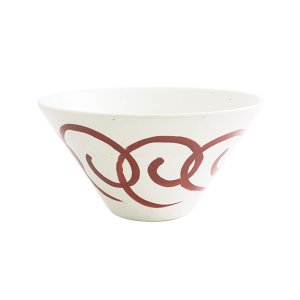 画像1: 2025新作：【円】赤絵うず丼18cm