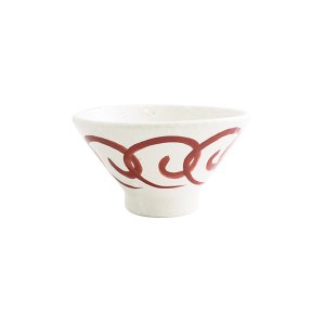 画像1: 2025新作：【円】赤絵うず丼14cm