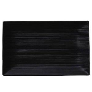 画像1: 【こよみ】黒長角皿（大） 【こよみ】Black Rectangle Plate Large