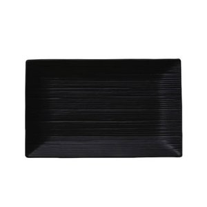 画像1: 【こよみ】黒長角皿（小） 【こよみ】Black Rectangle Plate Small