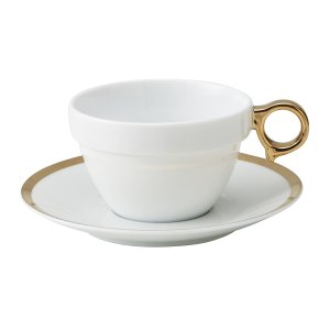 画像1: 【カップ&ソーサーコレクション】MARU　紅茶碗　ゴールド