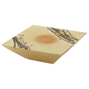 画像1: 【KU-U】台皿　うす茶 【KU-U】Stand Plate Light brown