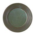 【メインプレートコレクション】櫛目深緑プレート 【Main Plate Collection】Comb Pattern Deep Green Plate