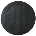 【BON】丸型陶板　くし目　黒 【BON】Round Ceramic Plate Comb Pattern Black