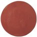 画像1: 【BON】丸型陶板　くし目　赤</br>【BON】Round Ceramic Plate Comb Pattern Red (1)