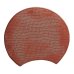 画像1: 【BON】月型陶板　カヤ目（中）　赤</br>【BON】Moon Shaped Ceramic Plate Kaya Pattern Medium Red (1)