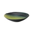 【MUSASHI】丸皿（大）　黄緑【MUSASHI】Round Plate Large Yellow-green