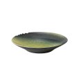 【MUSASHI】丸皿（中）　黄緑 【MUSASHI】Round Plate Medium Yellow-green