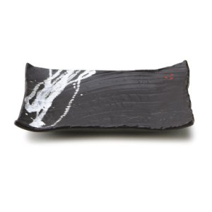 画像1: 【TENGU】角皿（小）　黒 【TENGU】Rectangle Plate Small Black