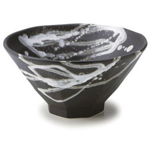 画像1: 【TENGU】7寸丼　黒 【TENGU】22cm Bowl Black