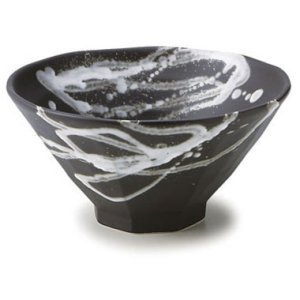 画像1: 【TENGU】7寸丼　黒 【TENGU】21cm Bowl Black