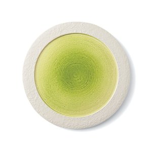 画像1: 【メインプレートコレクション】フラットリムプレート（大）　緑 【Main Plate Collection】Flat Rim Plate Large Green