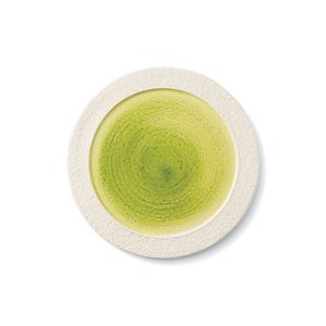 画像1: 【メインプレートコレクション】フラットリムプレート（小）　緑 【Main Plate Collection】Flat Rim Plate Small Green