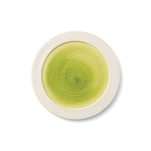 画像1: 【メインプレートコレクション】フラットリムプレート（小）　緑 【Main Plate Collection】Flat Rim Plate Small Green
