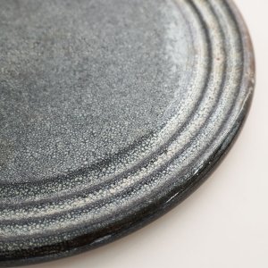 画像4: 廃盤：【SANSUI】ふち波紋皿　天目釉