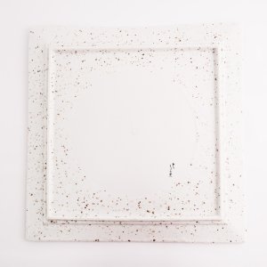 画像6: 廃盤：【白御影】石目角皿（大）