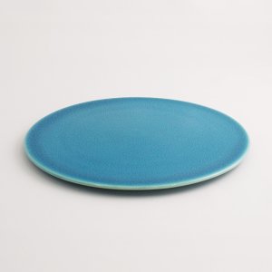 画像3: 【KOHYO -湖氷-】21cmフラットプレート　青 【KOHYO -湖氷-】21cm Flat Plate Blue