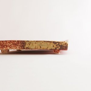 画像6: 【ta・ta・la　ZEN】正角（小）　赤吹き 【ta・ta・la　ZEN】Small Square Plate Red