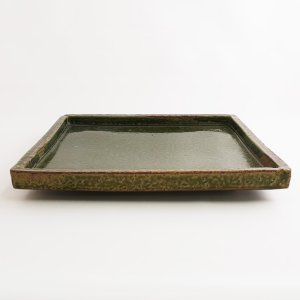 画像3: 【ta・ta・la　ZEN】正角（大）　織部 【ta・ta・la　ZEN】Large Square Plate Oribe