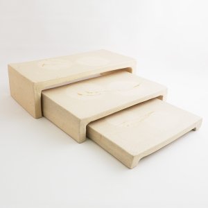 画像6: 【DAN-DAN】段皿（中）　白 【DAN-DAN】Medium Step Plate White