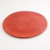 画像3: 【BON】丸型陶板　くし目　赤</br>【BON】Round Ceramic Plate Comb Pattern Red (3)