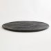 画像2: 【BON】丸型陶板　くし目　黒</br>【BON】Round Ceramic Plate Comb Pattern Black (2)