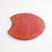 画像5: 【BON】月型陶板　カヤ目（小）　赤 【BON】Moon Shaped Ceramic Plate Kaya Pattern Small Red