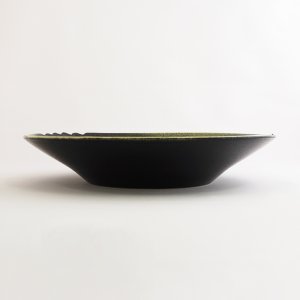 画像2: 【MUSASHI】丸皿（中）　黄緑 【MUSASHI】Round Plate Medium Yellow-green