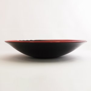 画像2: 【MUSASHI】丸皿（大）　赤 【MUSASHI】Round Plate Large Red