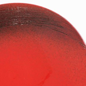 画像5: 【MUSASHI】丸皿（小）　赤 【MUSASHI】Round Plate Small Red