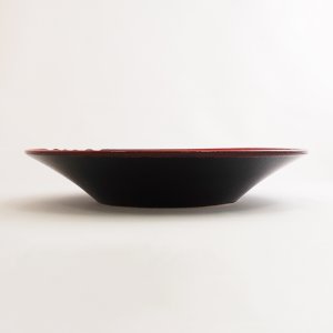 画像2: 【MUSASHI】丸皿（中）　赤 【MUSASHI】Round Plate Medium Red