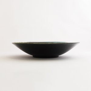 画像2: 【MUSASHI】丸皿（小）　青緑 【MUSASHI】Round Plate Small Blue-green