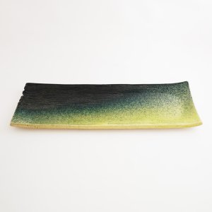 画像3: 【MUSASHI】角皿（大）　黄緑 【MUSASHI】Rectangles Plate Large Yellow-green