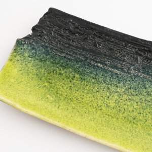 画像4: 【MUSASHI】角皿（小）　黄緑 【MUSASHI】Square Plate Small Yellow-green