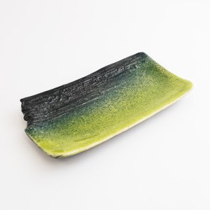 画像5: 【MUSASHI】角皿（小）　黄緑 【MUSASHI】Square Plate Small Yellow-green