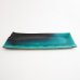 画像3: 【MUSASHI】角皿（大）　青緑 【MUSASHI】Rectangle Plate Large Blue-green