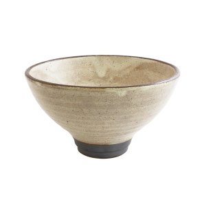 画像1: 【円】荒粉引17cm丼