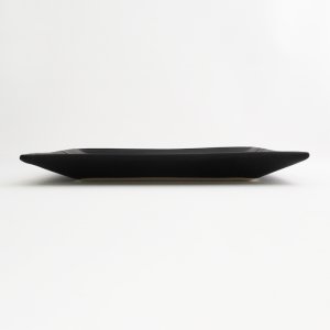 画像2: 【こよみ】黒正角皿（大） 【こよみ】Black Square Plate Large