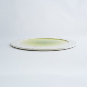 画像2: 【メインプレートコレクション】フラットリムプレート（小）　緑 【Main Plate Collection】Flat Rim Plate Small Green