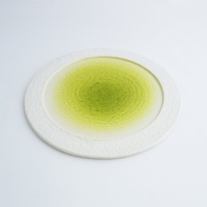 画像3: 【メインプレートコレクション】フラットリムプレート（小）　緑 【Main Plate Collection】Flat Rim Plate Small Green