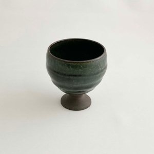 画像1: 廃盤：【酒器コレクション】深織部高台カップ(大)