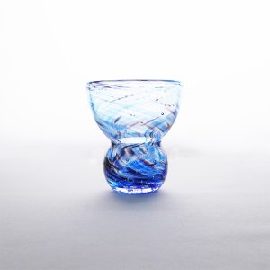 画像2: 2025新作：【JUN -純-】丸くびれぐい呑 青